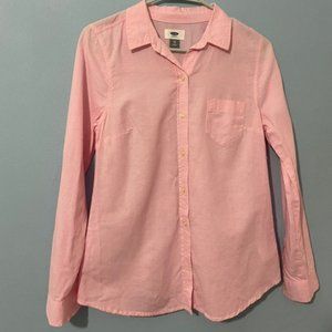 Old Navy Pink Oxford-Cloth shirt